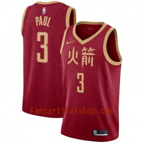 Houston Rockets Trikot Chris Paul 3 2018-19 Nike City Edition Rot Swingman - Herren
